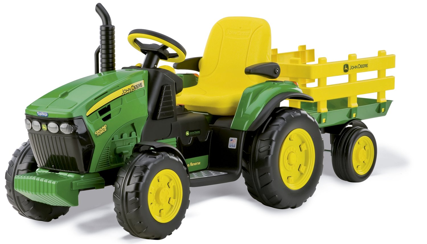 Mini Trator Elétrico Infantil John Deere Ground Force 12V