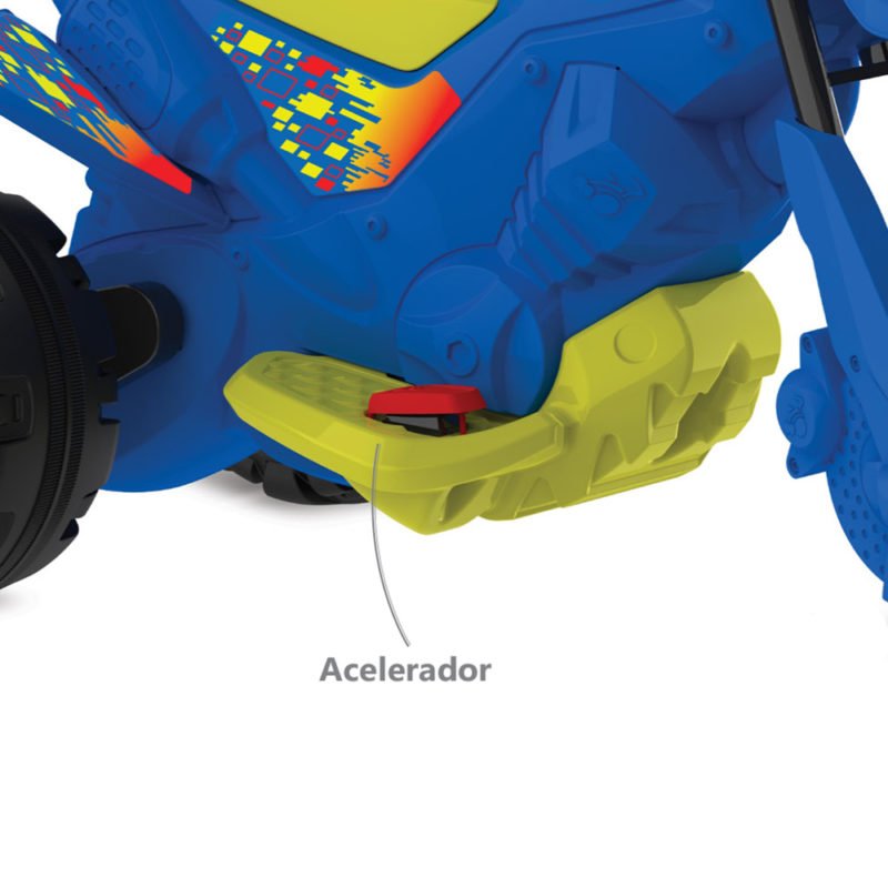 Moto eletrica xt3 infantil de 6v para meninas bandeirante em