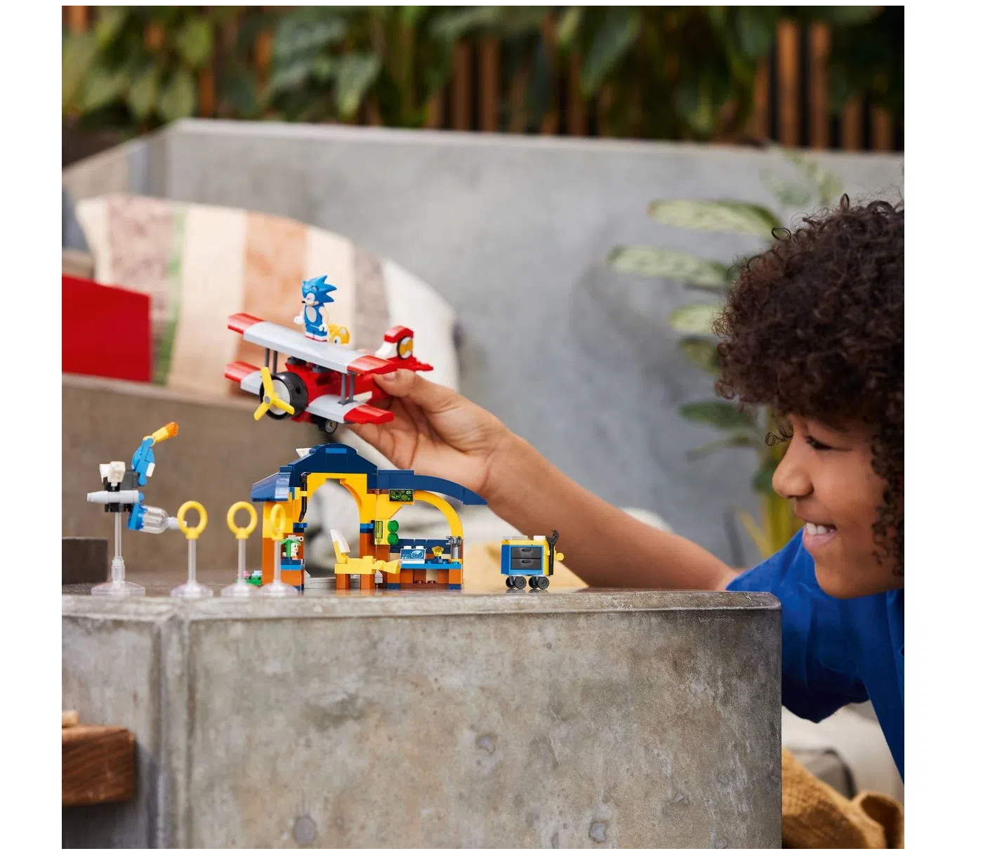 Oficina do Tails e Avião Tornado Lego Sonic - Fátima Criança