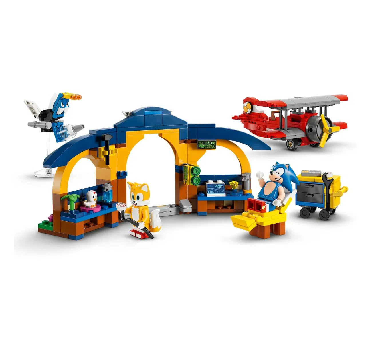 Lego Sonic - Oficina do Tails e Avião Tornado 76991 - Vila Toys