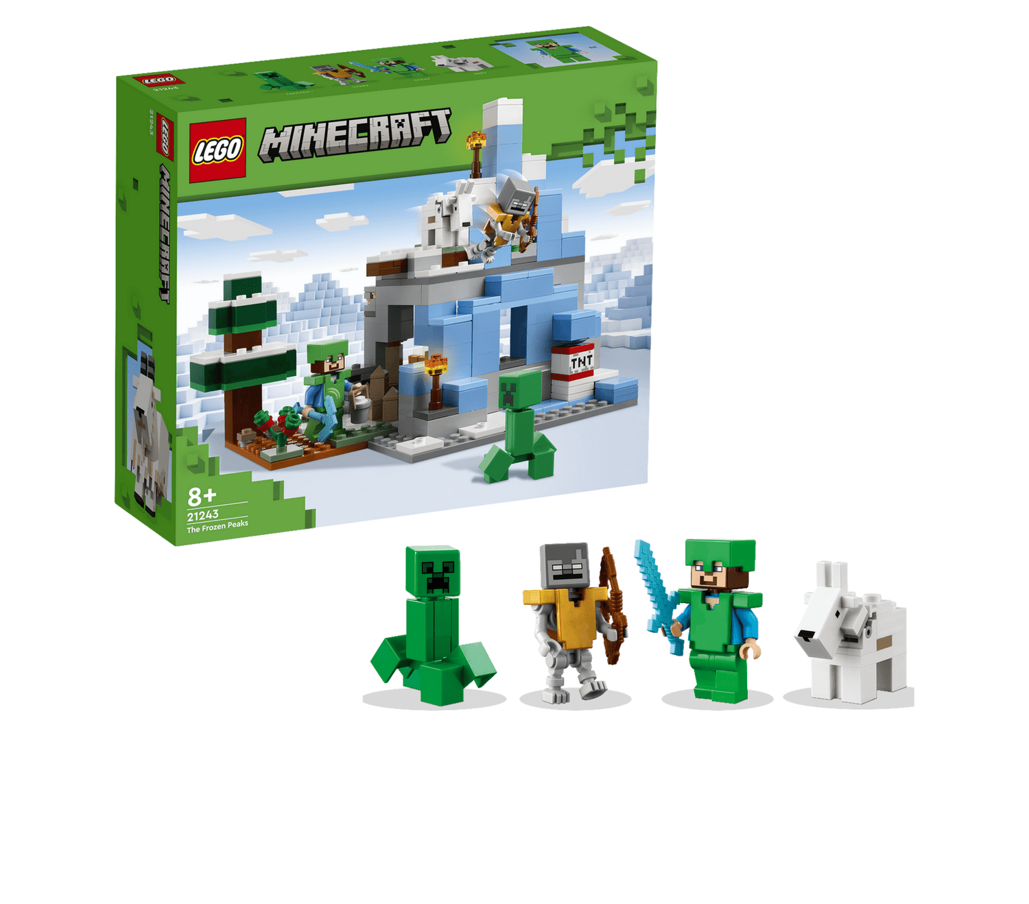 LEGO Minecraft Os Picos Gelados - brinquedo de construção; diversão no  bioma de gelo do jogo para crianças 8+ · LEGO · El Corte Inglés