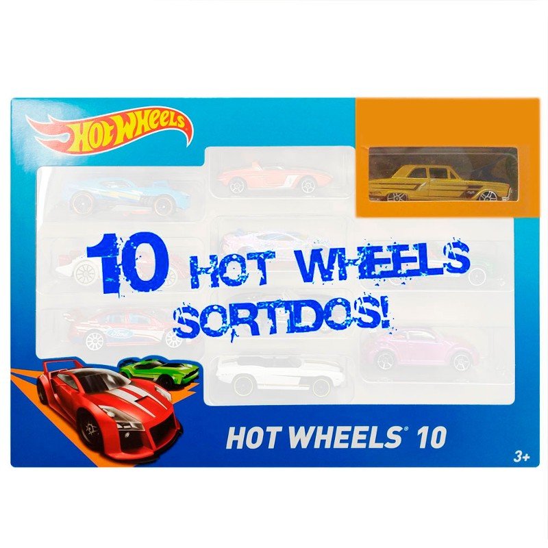 Carrinhos Hot Wheels Pacote Presente com 5 Carros - MATTEL