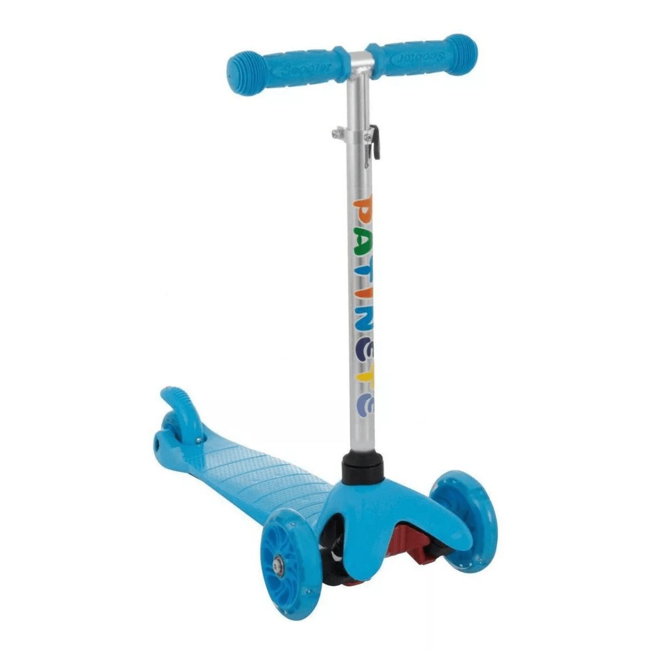 Patinete Infantil 3 Rodas Com Luzes Azul CKS Patinete Infantil 3 Rodas Com Luzes Azul CKS