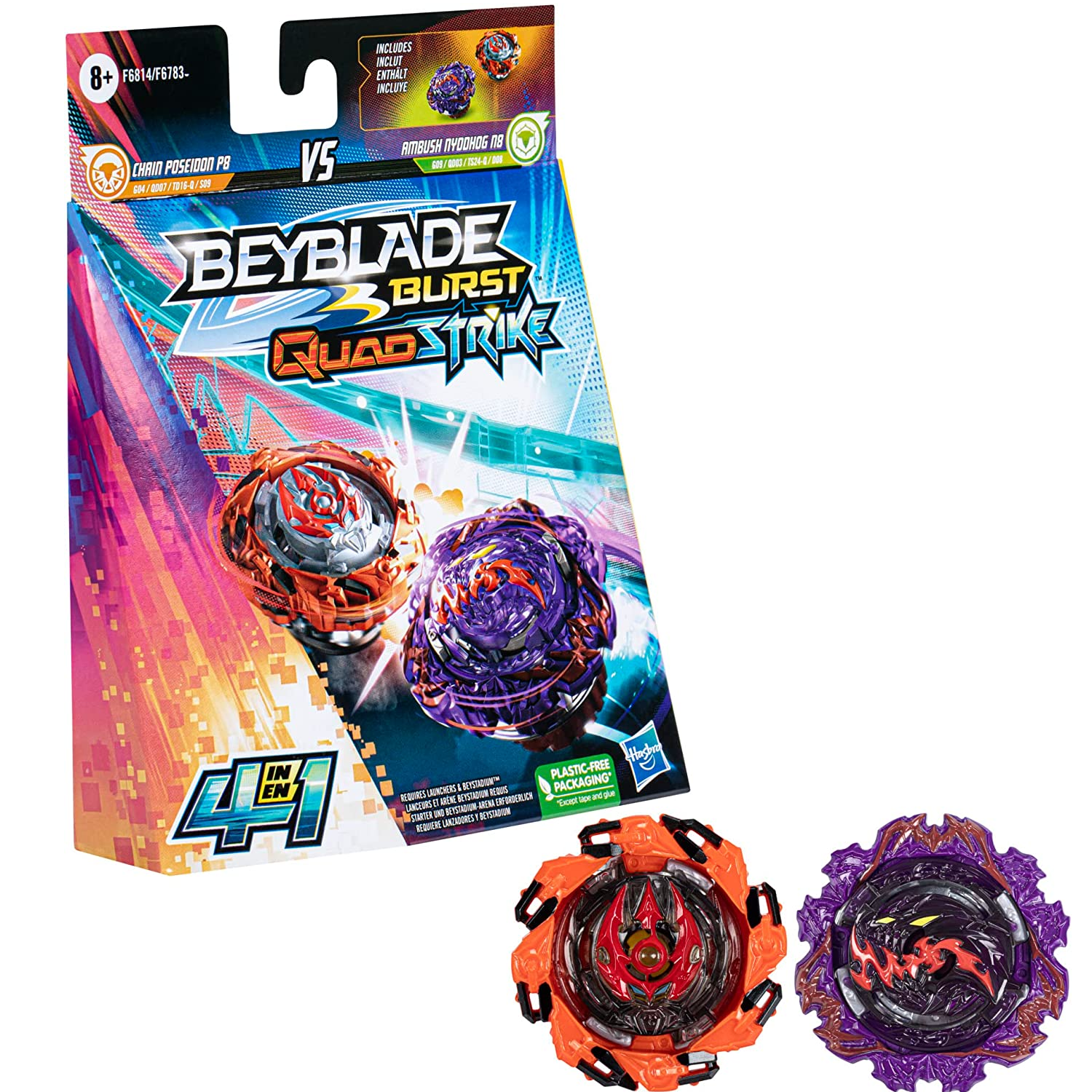 Jogo - Piao BeyBlade - Wrath Cobra - Azul HASBRO - Pião de Batalha