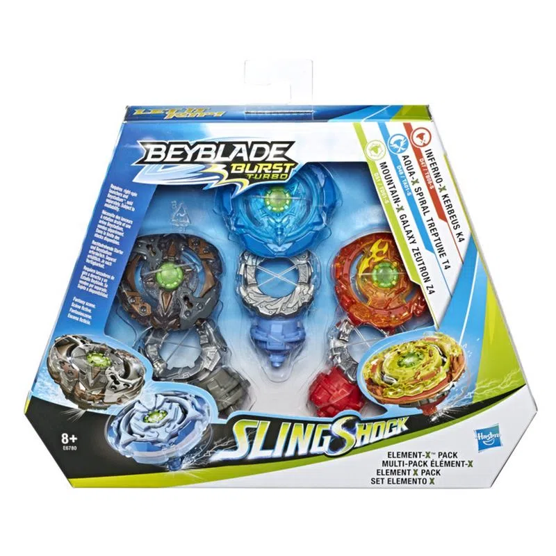 Conjunto com 2 BeyBlade Burst QuadStrike - Hydra Kerbeus K8 Vs