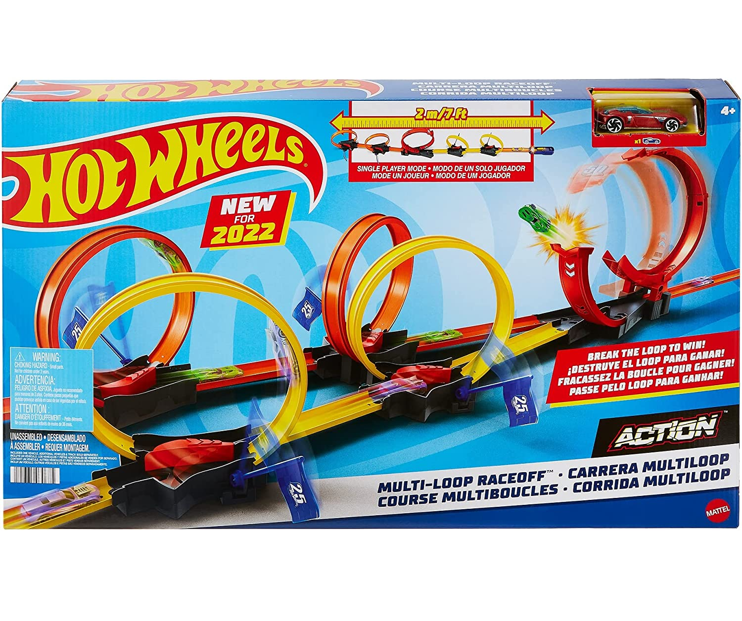 Pista Hot Wheels Looping Monster Truks - Mattel - Pistas