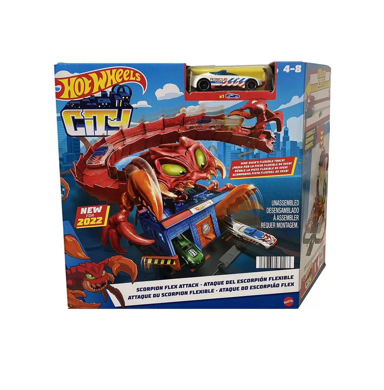 Nova Pista Hot Wheels Fúria Do T Rex Mattel