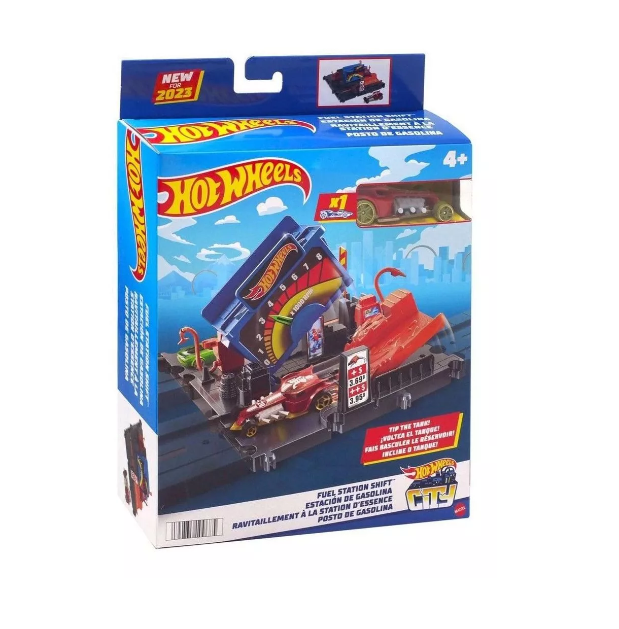 Pista Hot Wheels com Carrinho - City - Lava-Rápido Mega Tower