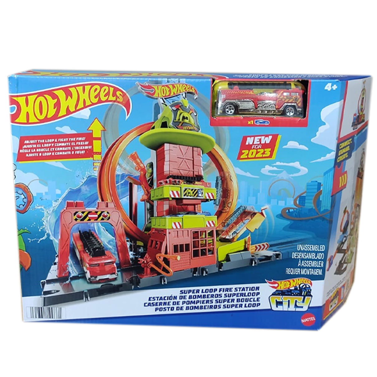 Pista Hot Wheels City Quartel dos Bombeiros Super Loop Mattel - Fátima  Criança