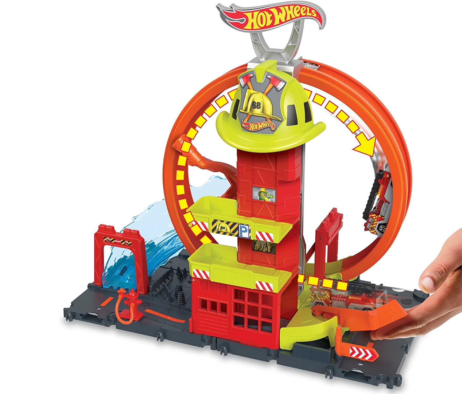 Hot Wheels Track Builder Pista Lançador com Looping Ajustável -  Mattel