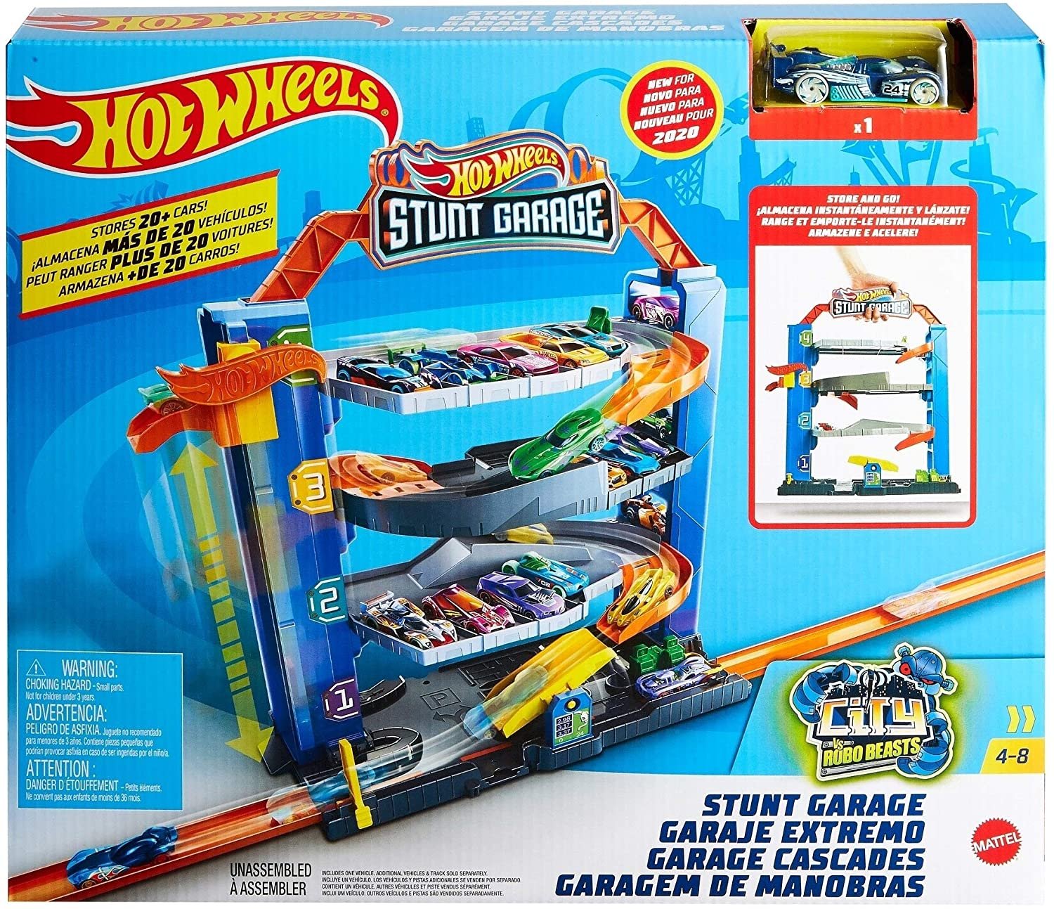 Pista De Carrinhos Hot Wheels City Super Loja De Pneus Novo em