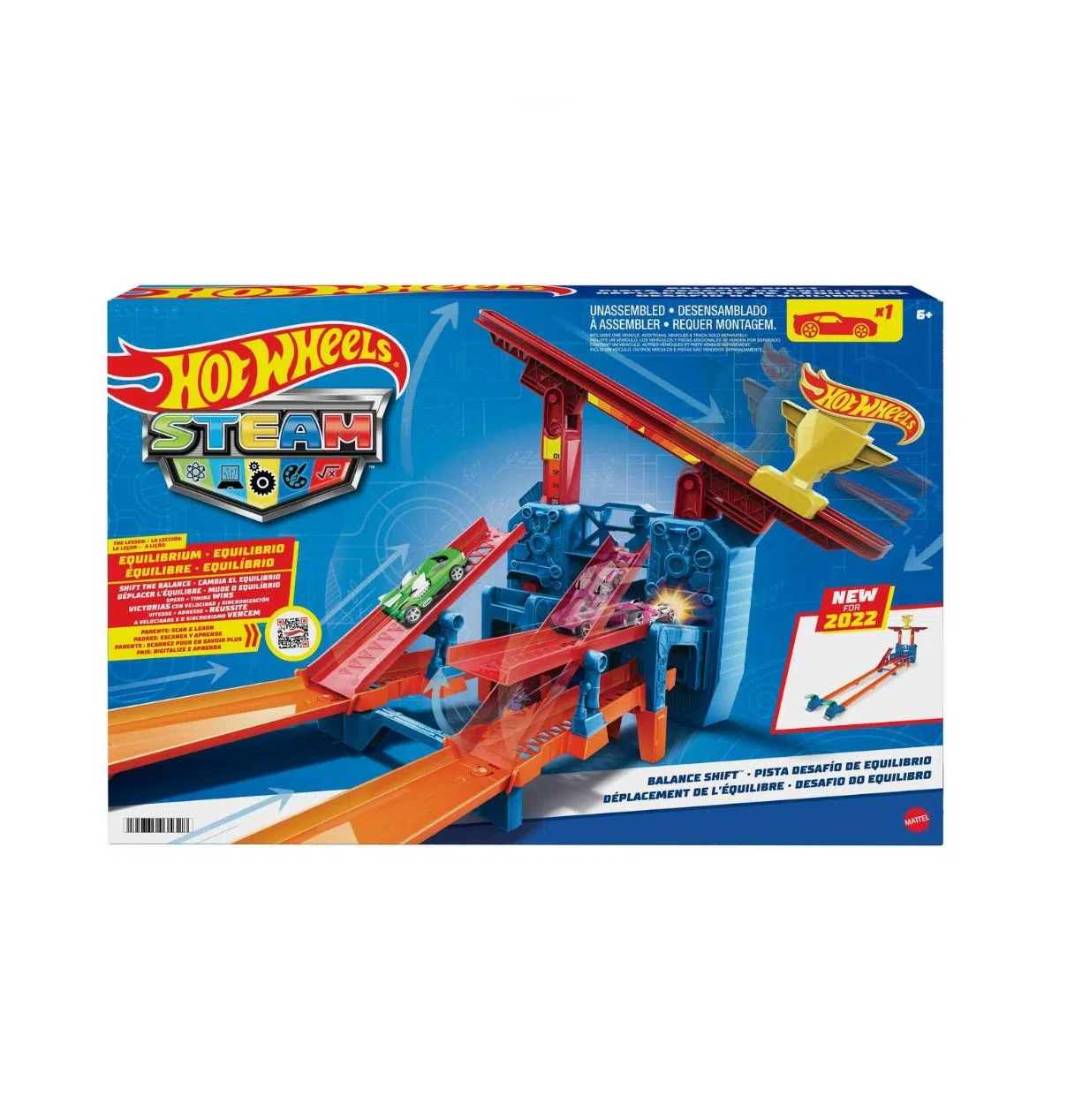 Pista Hot Wheels com Carrinho - Steam - Desafio do Equilibrio