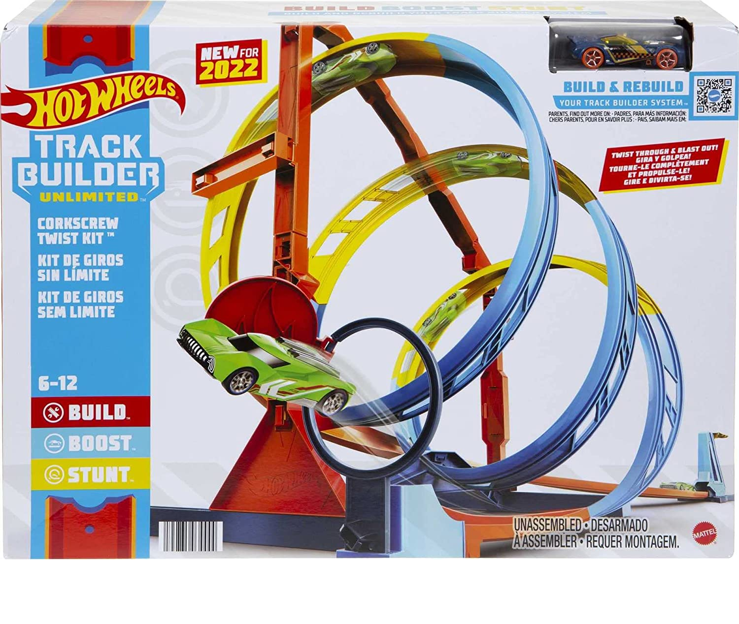 Pista de Carrinhos Hot Wheels - Kit de Looping - Track Builder