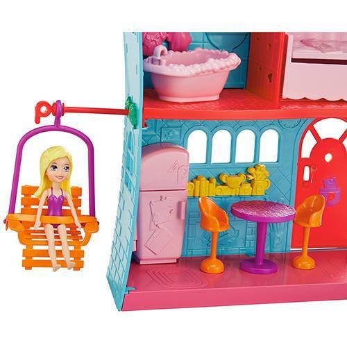 Playset e Mini Boneca - Polly Pocket - Casa do Lago da Polly