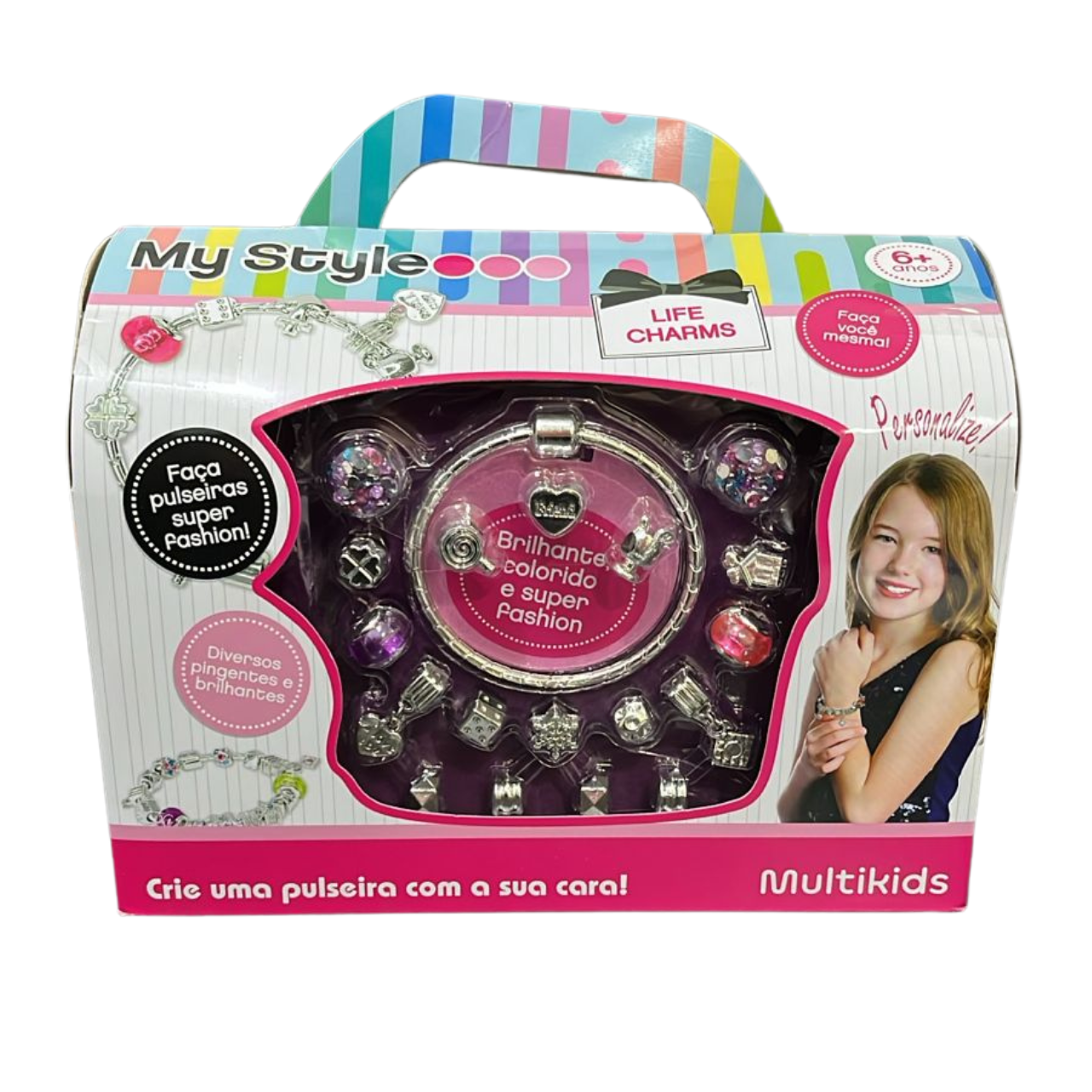 Pulseira My Style Preciosas Life Charms Multikids Pulseira My Style Preciosas Life Charms Multikids
