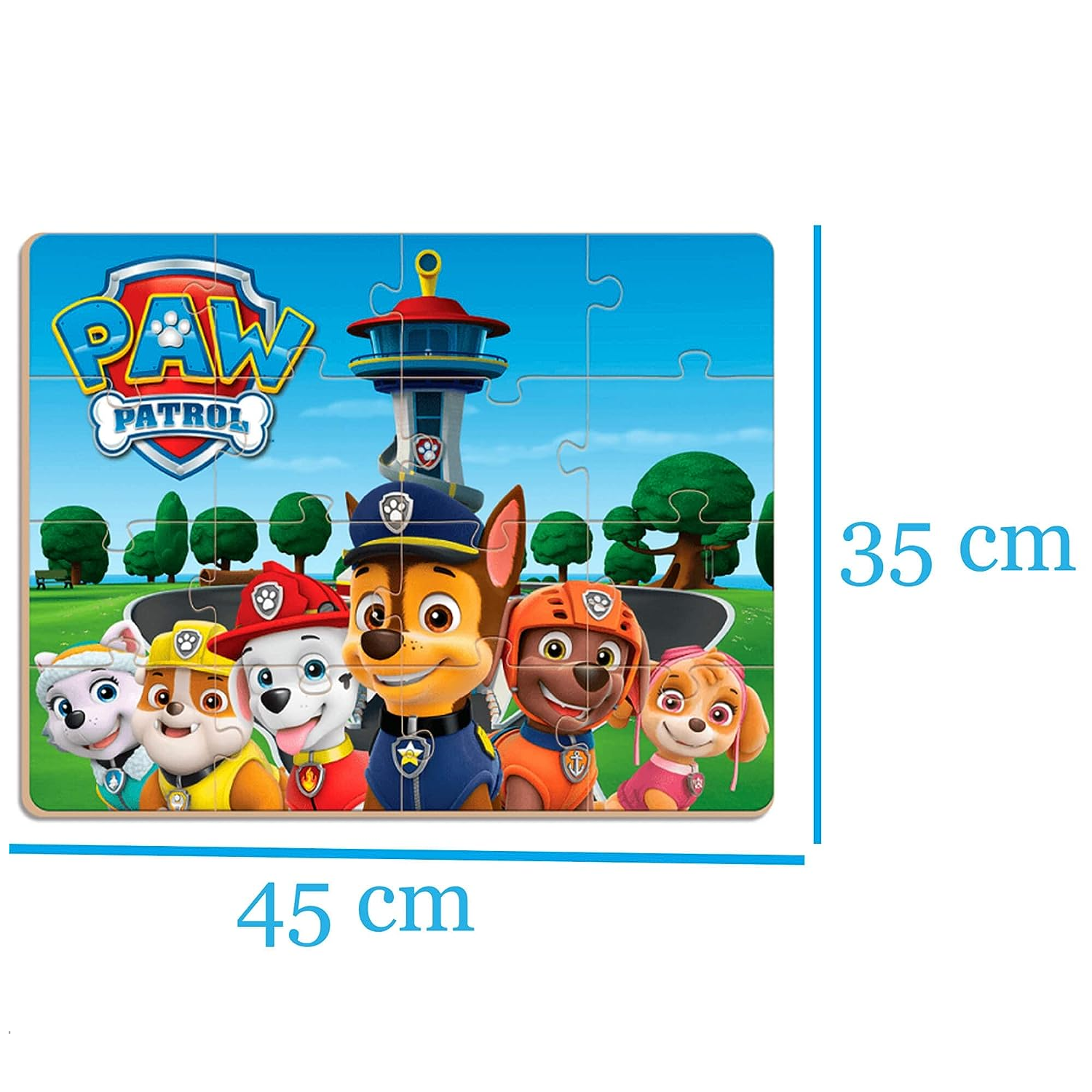 Quebra-Cabeça de Madeira Paw Patrol (Patrulha Canina) 30 pcs - Nig