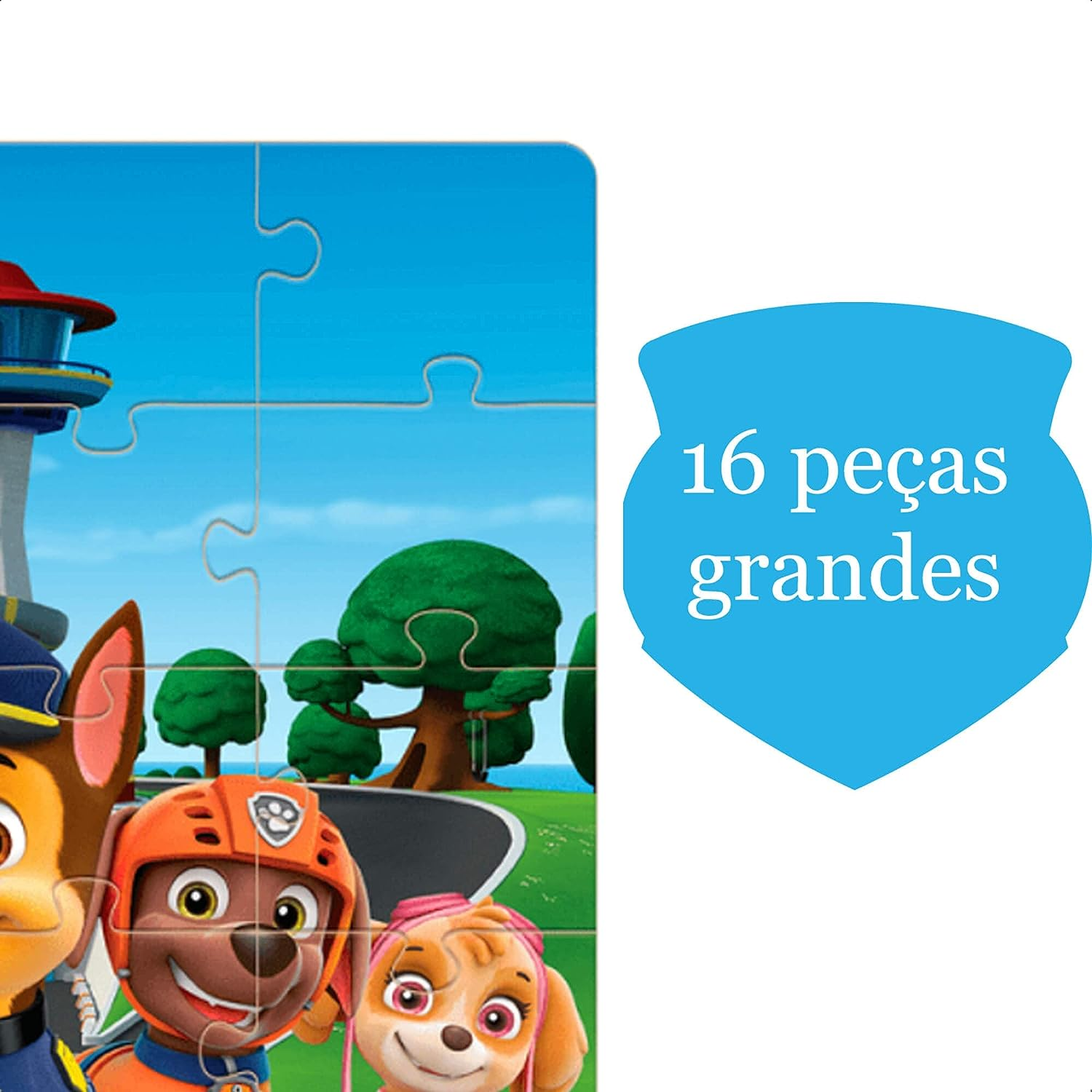 Quebra Cabeça 30 Peças em mdf - Paw Patrol