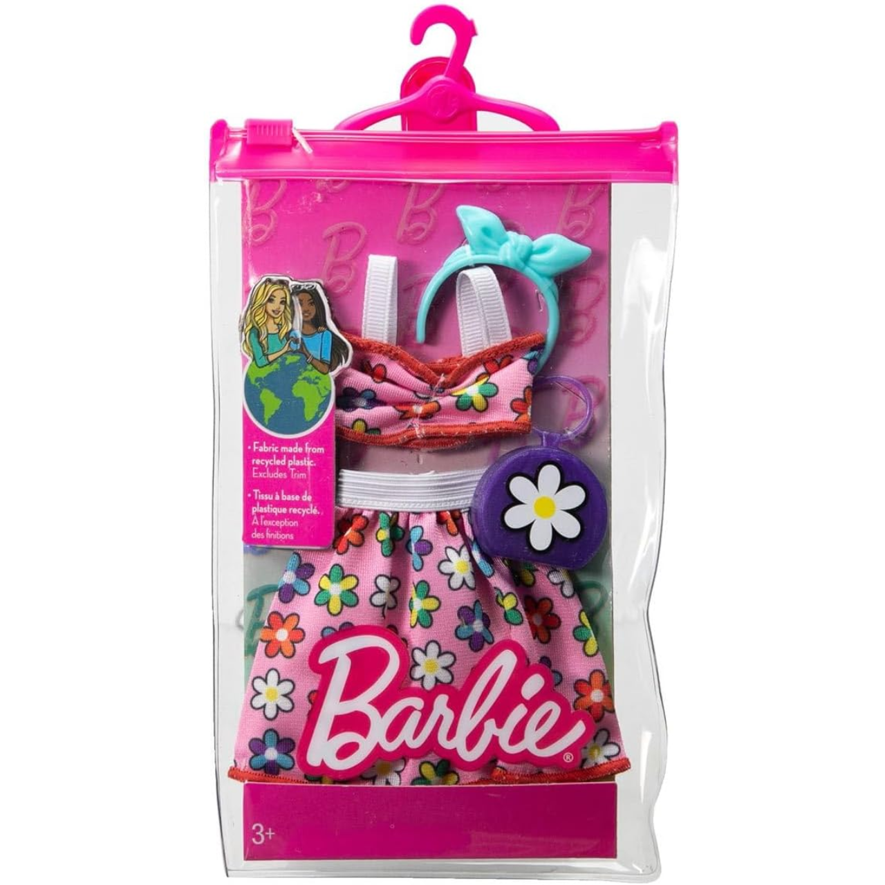 Roupa Barbie Conjunto Top Saia Floral Mattel Roupa Barbie Conjunto Top Saia Floral Mattel
