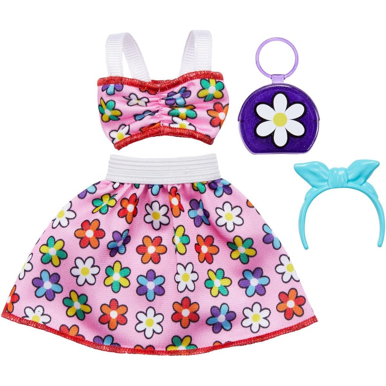 Roupa Barbie Conjunto Top Saia Floral Mattel Roupa Barbie Conjunto Top Saia Floral Mattel