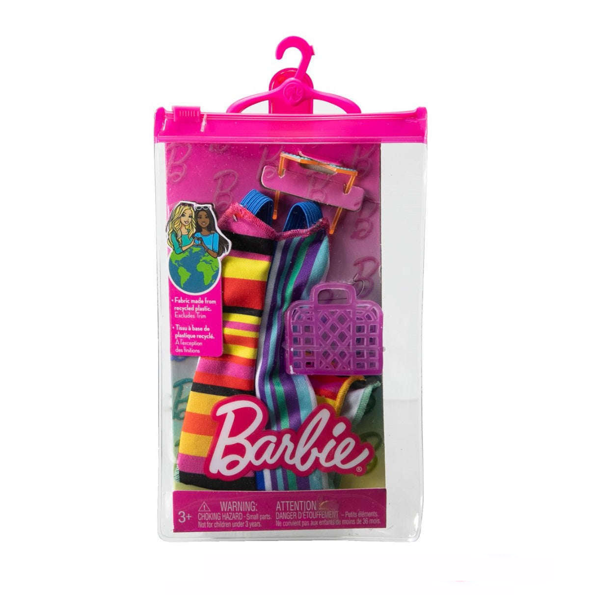 Kit de Roupas Barbie Vestidos e Acessórios Mattel - Fátima Criança