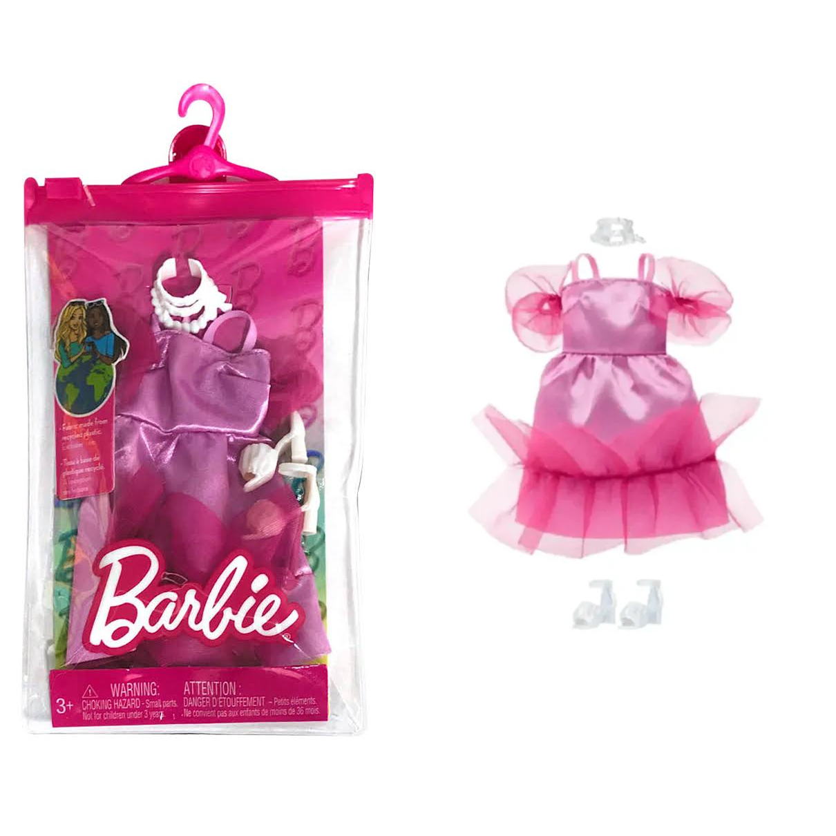 Kit de Roupas Barbie Vestidos e Acessórios Mattel - Fátima Criança