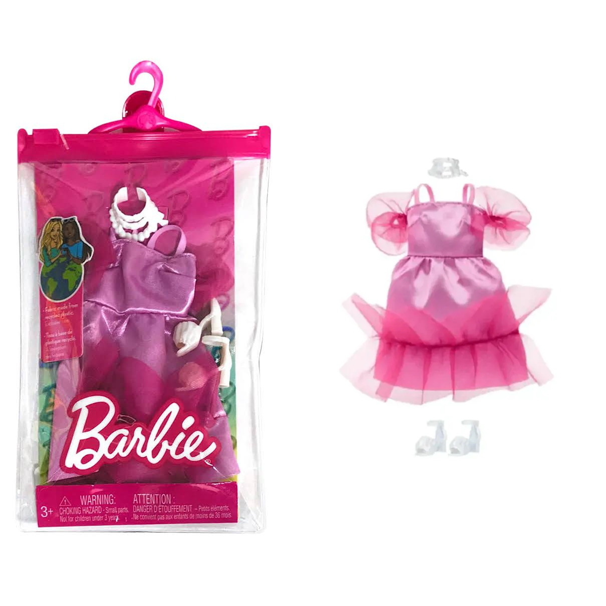 Roupa Barbie Vestido Rosa Mattel - Fátima Criança