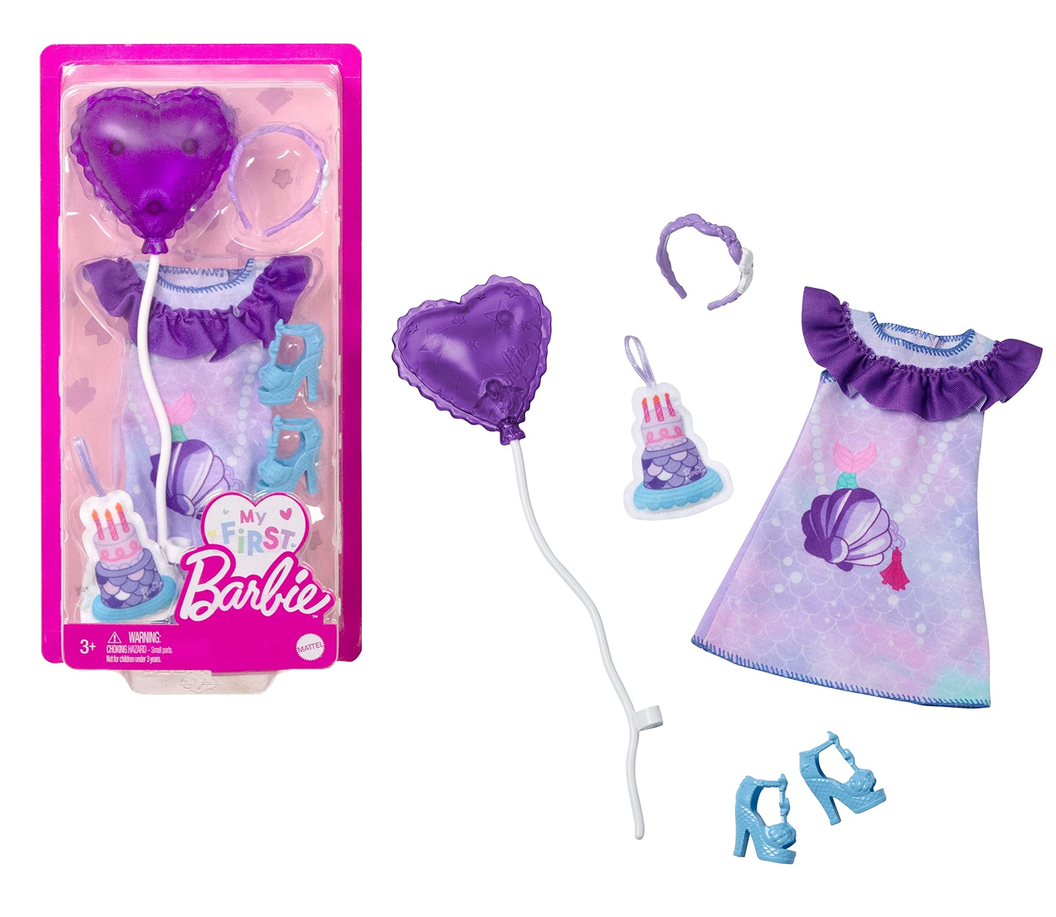 Roupa Festa de Aniversário Minha Primeira Barbie Mattel - Fátima Criança