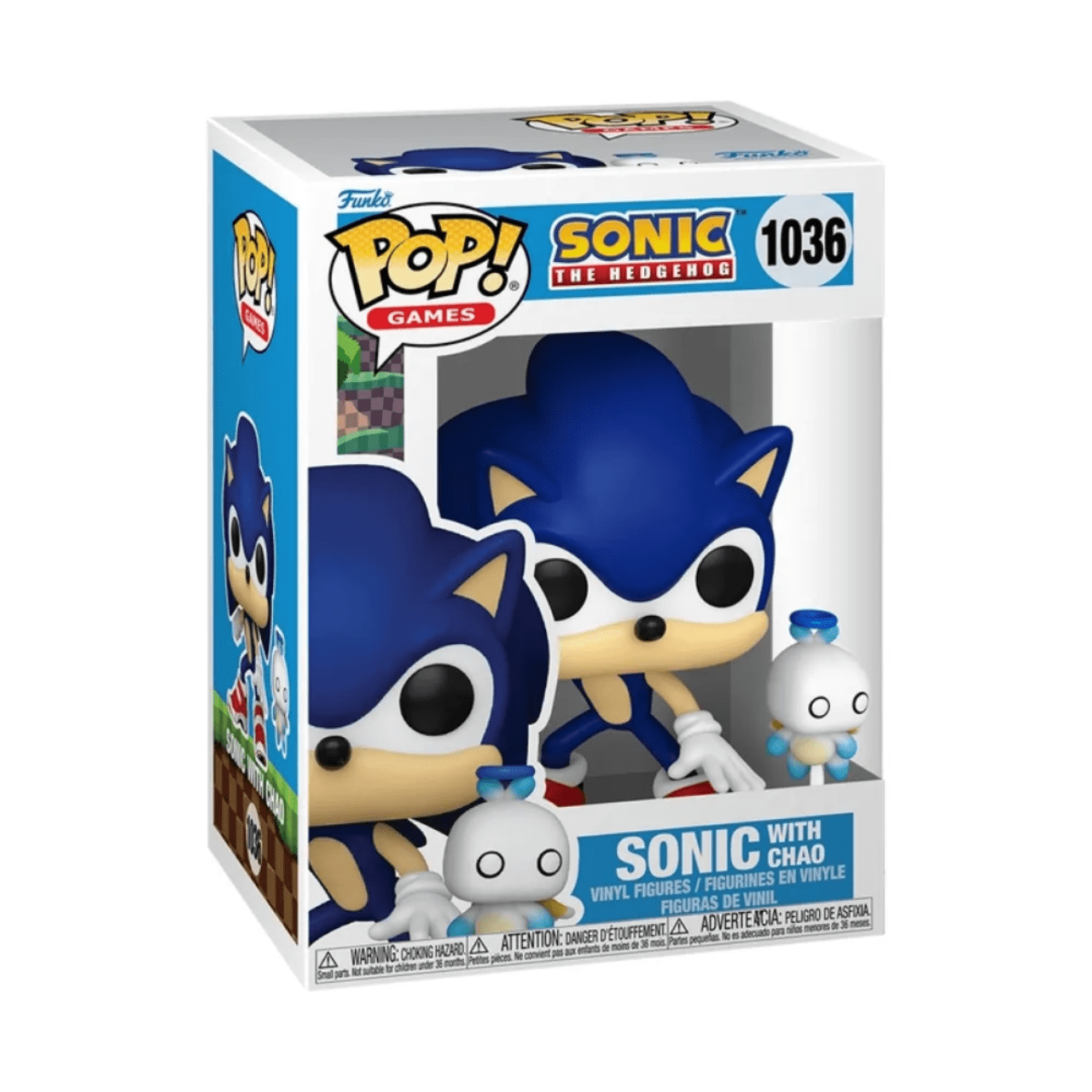 Sonic e Chao 1036 Funko POP! Games Sonic The Hedgehog Candide Sonic e Chao 1036 Funko POP! Games Sonic The Hedgehog Candide