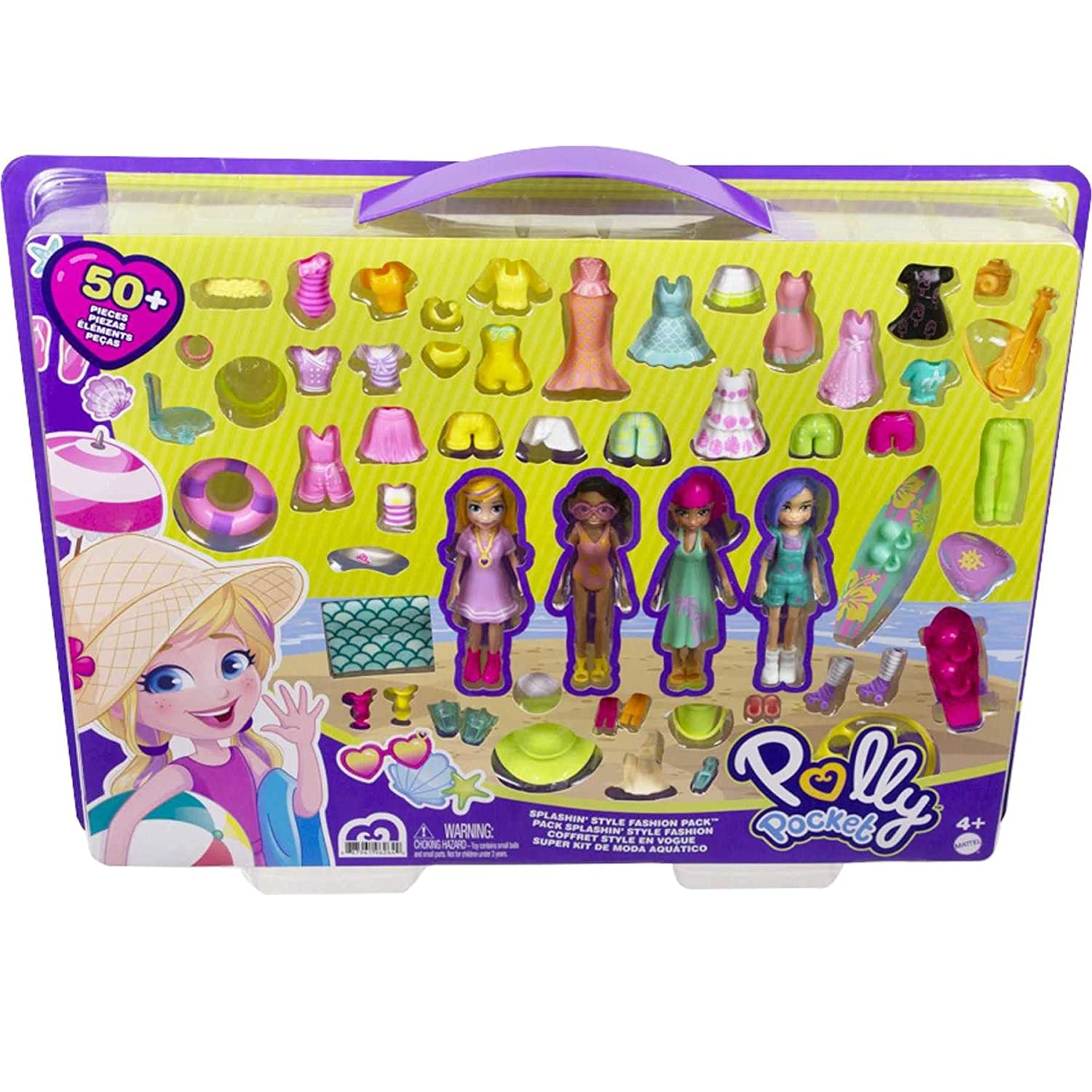 Polly Pocket Mega Trailer Da Polly Rosa Mattel Rosa : :  Brinquedos e Jogos