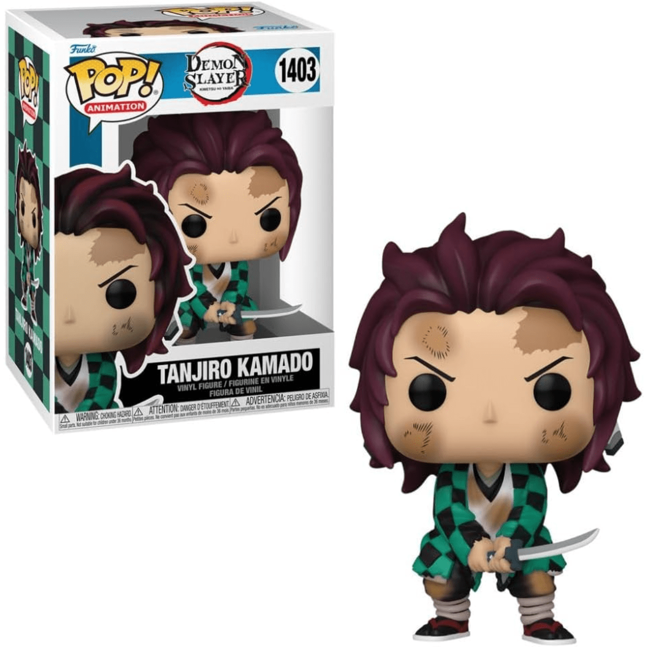 Tanjiro Kamado Demon Slayer 1403 Funko POP! Animation Candide Tanjiro Kamado Demon Slayer 1403 Funko POP! Animation Candide