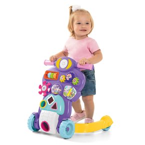 Andador Bebê Piloto e Mesinha Educativa Lilás TaTeTi