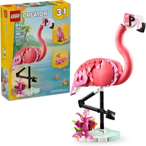 Animais Selvagens Flamingo Rosa Lego Creator 3 em 1