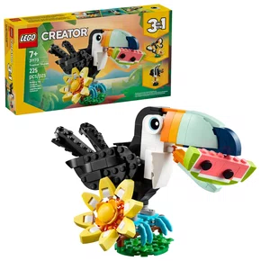 Animais Selvagens Tucano Tropical Lego Creator 3 em 1 