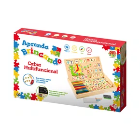 Aprenda Brincando Caixa Multifuncional Modelo 2 DM Toys 