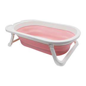 Banheira Baby Dobrável Rosa Buba