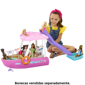 Barbie - Boneca Totally Hair com conjunto de jogo e cabeleireiro ㅤ