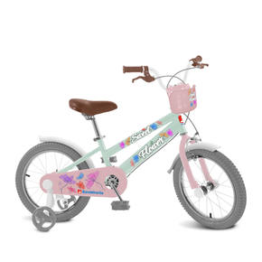 Bicicleta Aro 16 Sweet Flower Menta Bandeirante