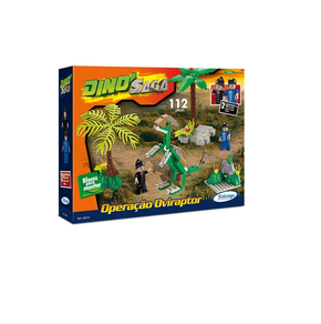 Blocos de Encaixe Dino Saga Operação Oviraptor Xalingo
