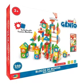 Blocos de Montar Mini Labirinto Corrida de Bolinhas 246 Peças BBR Toys