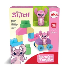 Blocos Mágicos de Montar Disney Stitch Angel Elka