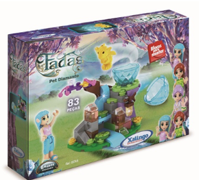 Blocos para Montar Fadas Pet Diamantes Xalingo