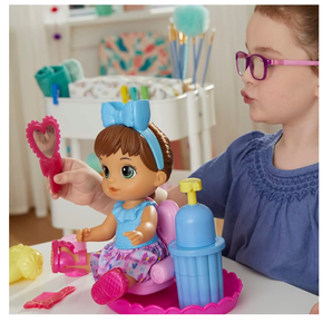 Boneca Baby Alive Sudsy Styling Loira Salão de Beleza de Espuma Hasbro -  Fátima Criança