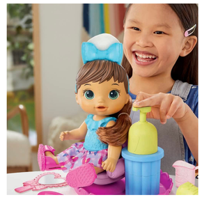 Boneca Baby Alive Sudsy Styling Loira Salão de Beleza de Espuma Hasbro -  Fátima Criança