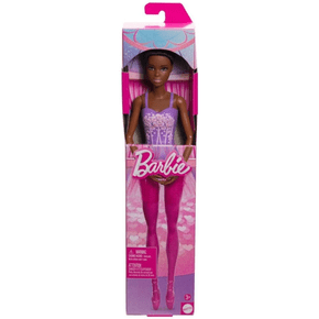 Boneca Barbie Bailarina Negra Roupa Floral Mattel