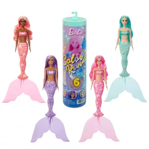 Boneca Barbie Color Reveal Sereia Surpresa Mattel