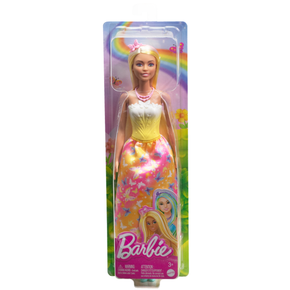 Boneca Barbie Fantasia Donzela Vestido de Sonho Amarelo Mattel