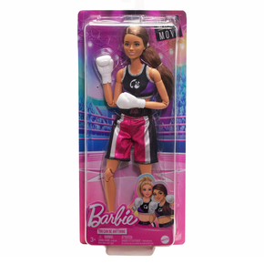 Boneca Barbie Profissões Boxeadora Morena Mattel 