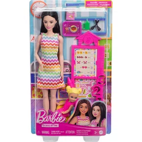 Boneca Barbie Profissões Professora Asiática Mattel 