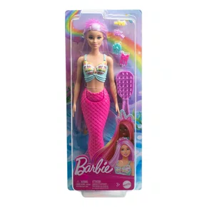 Boneca Barbie Sereia Cabelos Longos Lilás Mattel