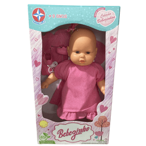 Boneca Bebezinho Vestido Listrado Estrela